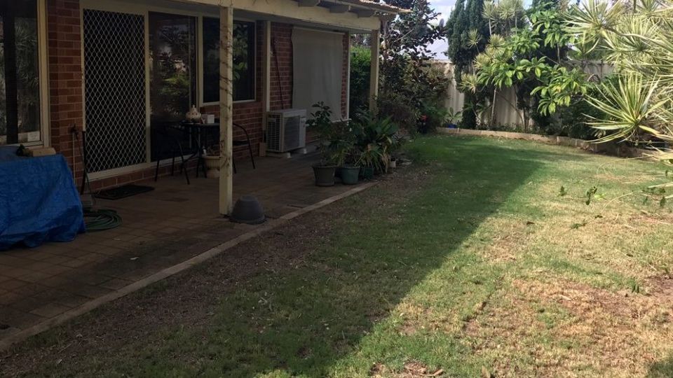 neatly trimmed lawn